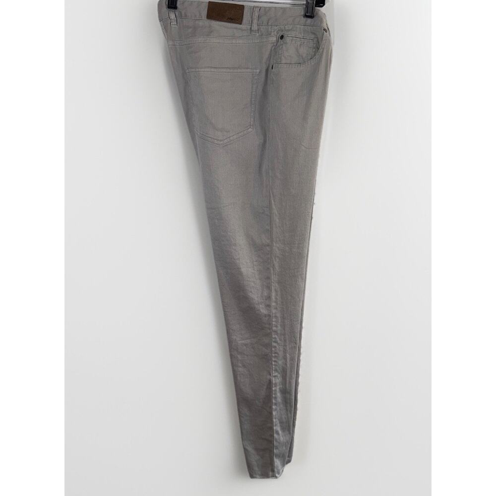 Johnnie O Chrome Flat Front Lightweight Lino Chino Linen Straight Leg Pant 35X34 - Picture 8 of 12
